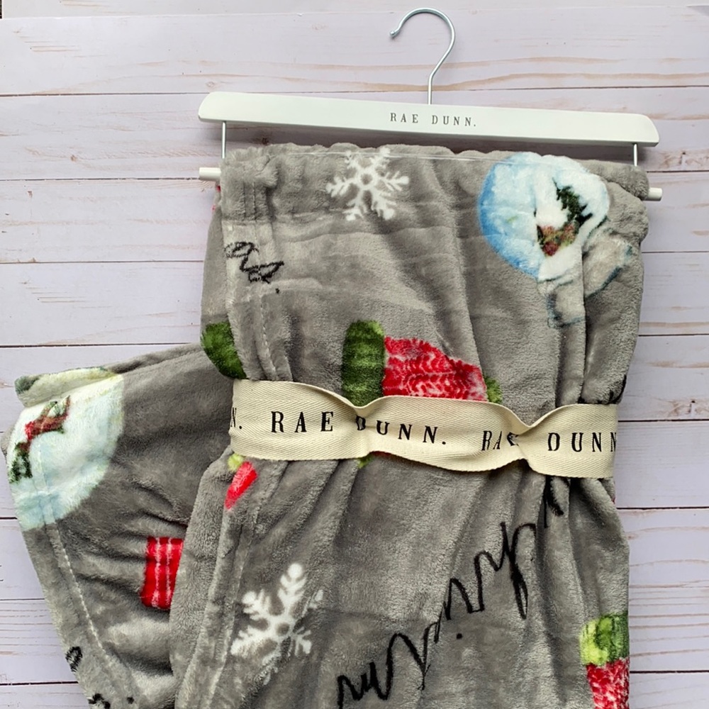 Rae Dunn Christmas Throw Blanket - NWT 2021